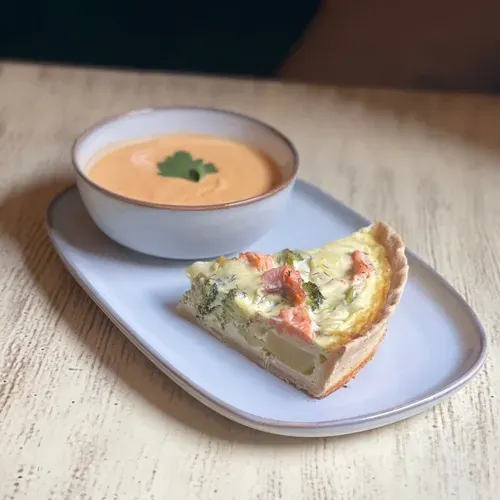 Supa +  o felie de tarta